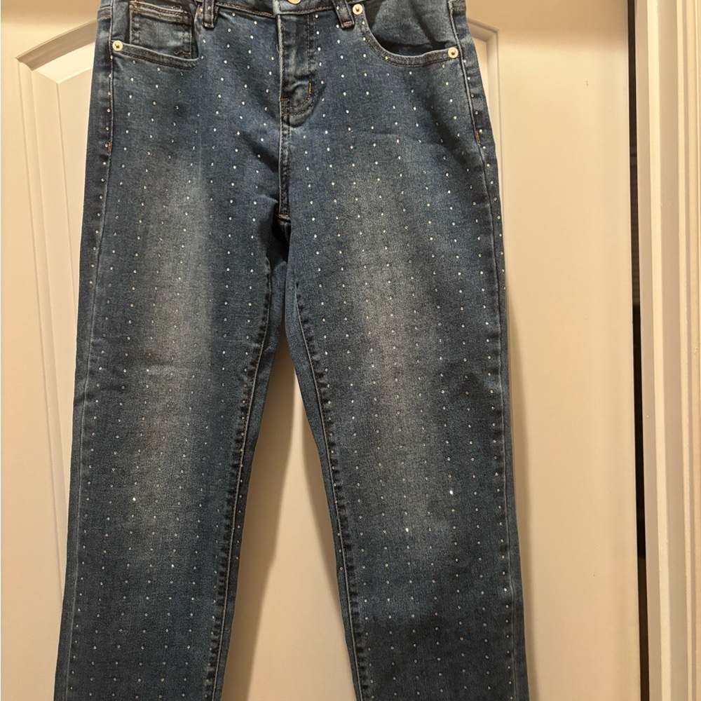 Cato rhinestone jeans petite size 6.